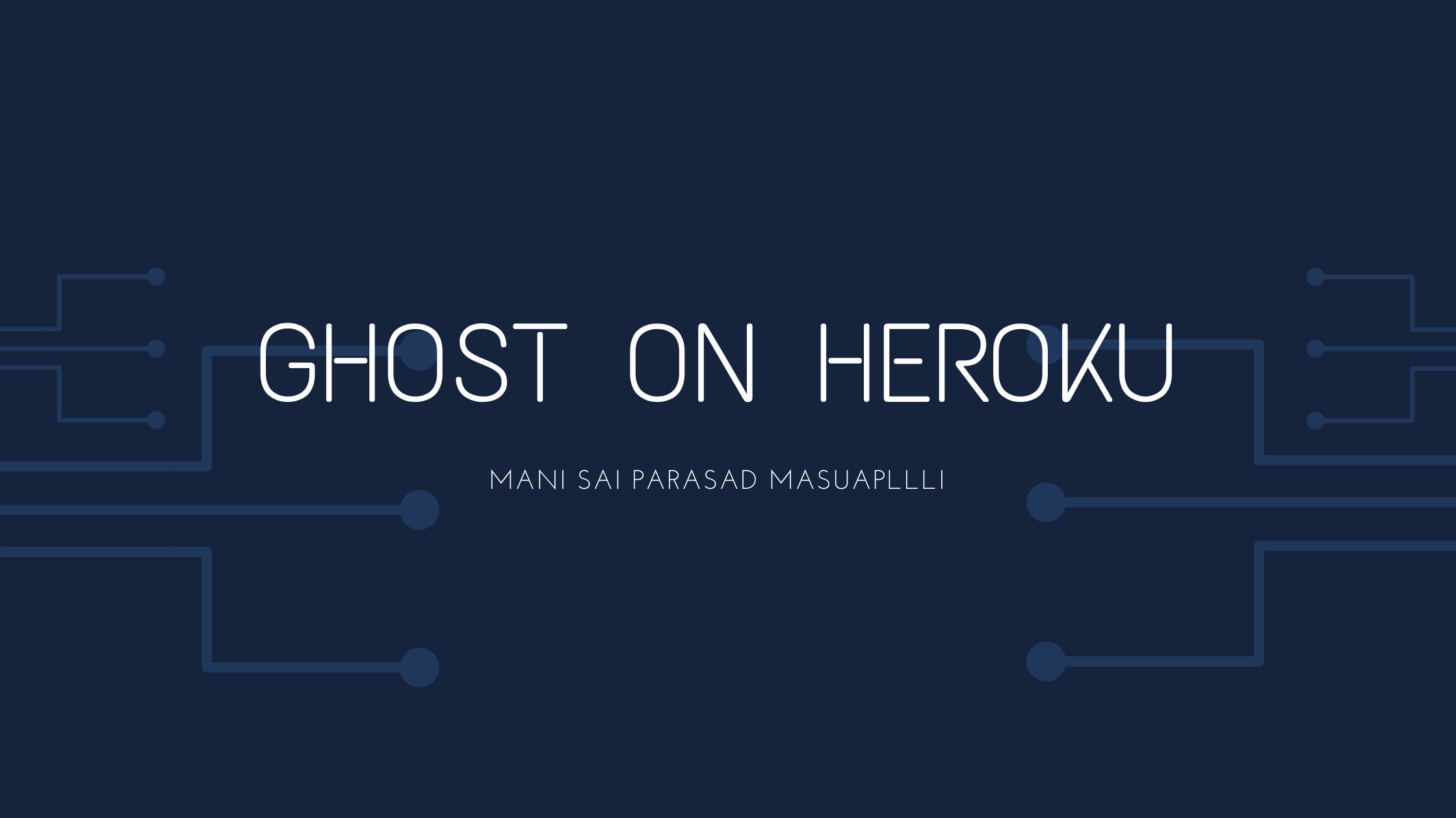Ghost on Heroku- Featured Shot